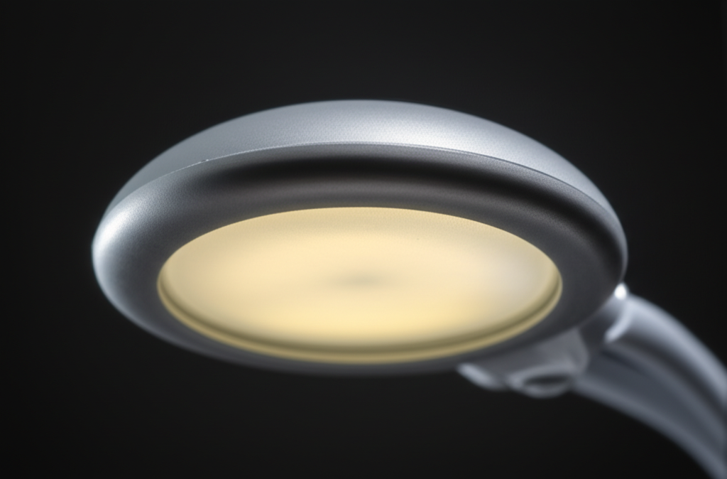 USB Rechargeable LED Desk Lamp with 3 Color Modes - detail close-up photo