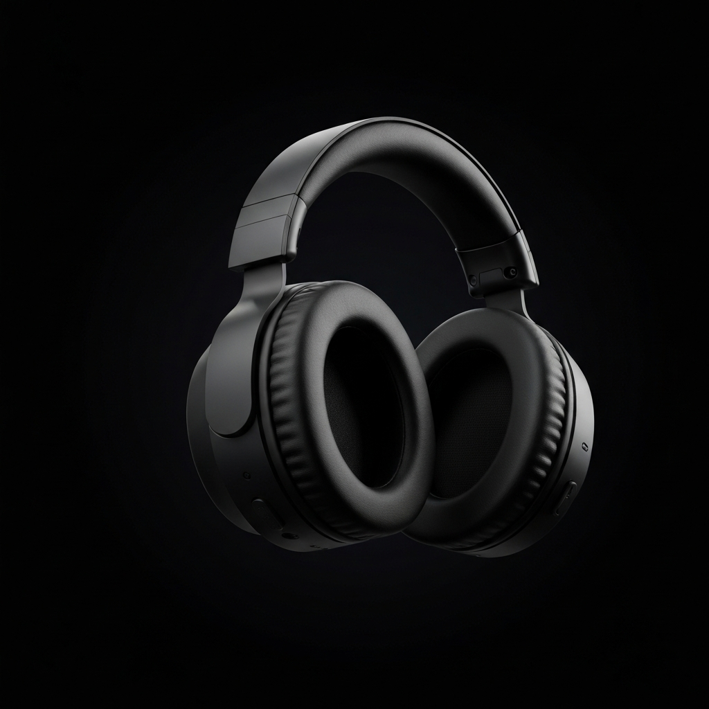 Over-Ear Wireless Headphones with 60H Playtime & Deep Bass - detail close-up photo