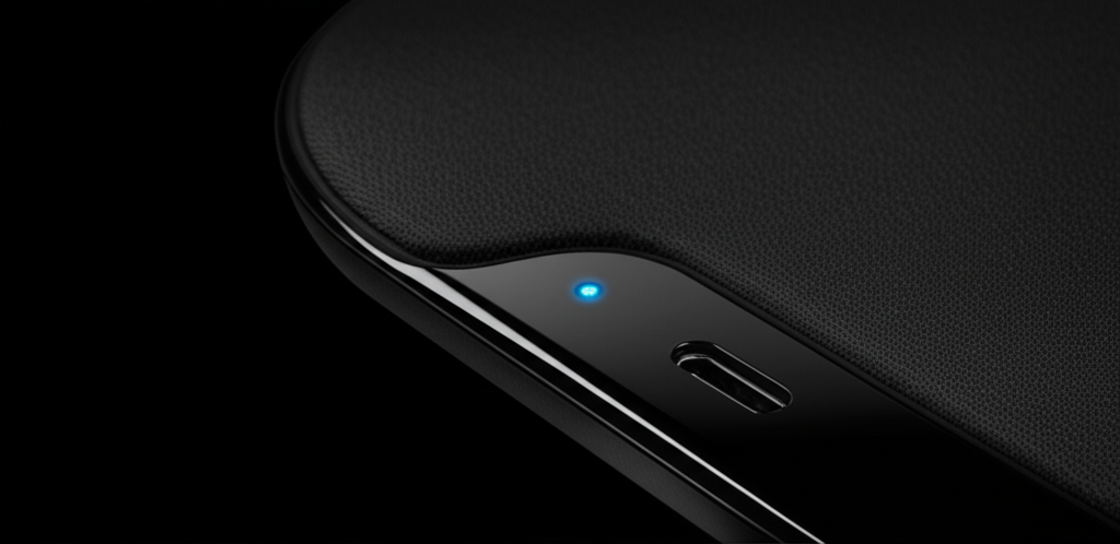 Wireless Charging Mouse Pad - Qi 15W with Wrist Rest - Tech Advance - detail close-up photo