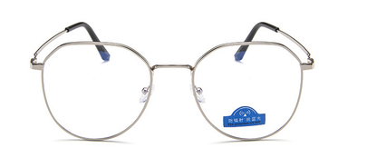 Polygon Metal Anti Blue Light Blocking Glasses - close-up | Tech Advancements
