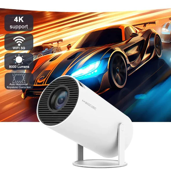 BarrelSmart HD Home Projector - Portable Cinematic Experience - in use | Tech Advancements