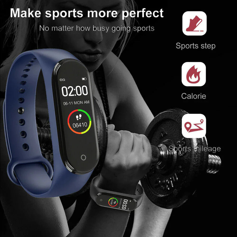 M4 Fitness Tracker Band - Heart Rate & Activity Monitor - close-up | Tech Advancements