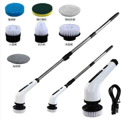 Waterproof Electric Cleaning Brush - Power Scrubber for Home Cleaning - close-up | Tech Advancements