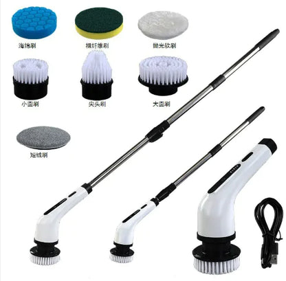Waterproof Electric Cleaning Brush - Power Scrubber for Home Cleaning - close-up | Tech Advancements