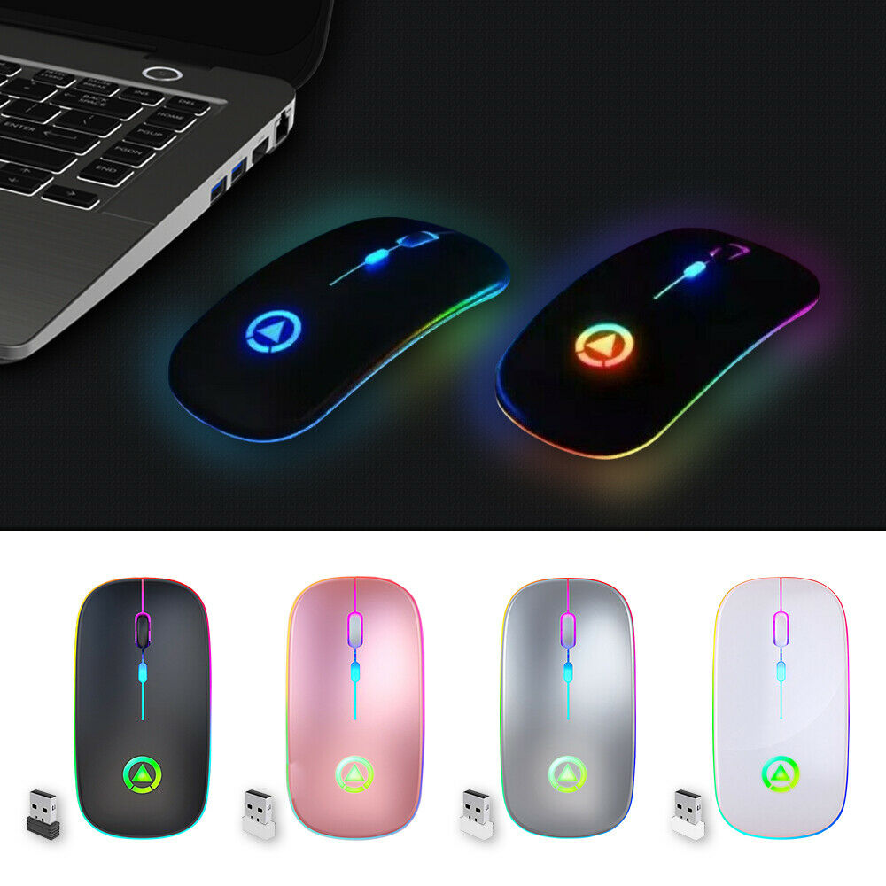 2.4GHz RGB Wireless USB Rechargeable Gaming Mouse - close-up | Tech Advancements