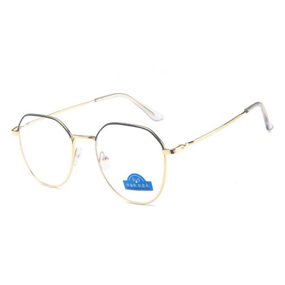 Polygon Metal Anti Blue Light Blocking Glasses - close-up | Tech Advancements
