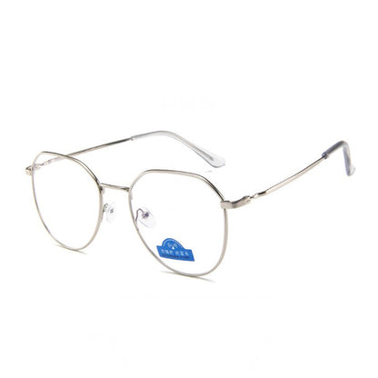 Polygon Metal Anti Blue Light Blocking Glasses - close-up | Tech Advancements