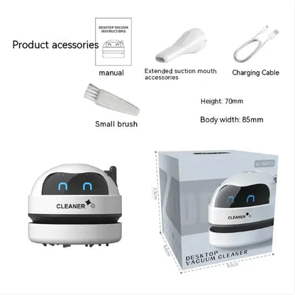 USB Electric Desktop Cleaner - Mini Vacuum for Keyboard & Office - side view | Tech Advancements