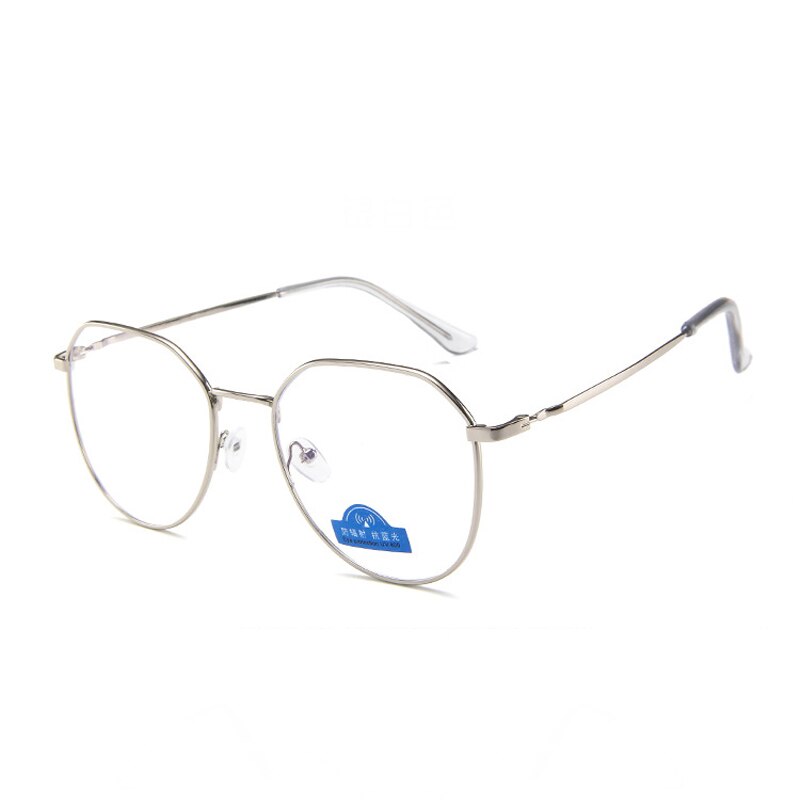Polygon Metal Anti Blue Light Blocking Glasses - close-up | Tech Advancements
