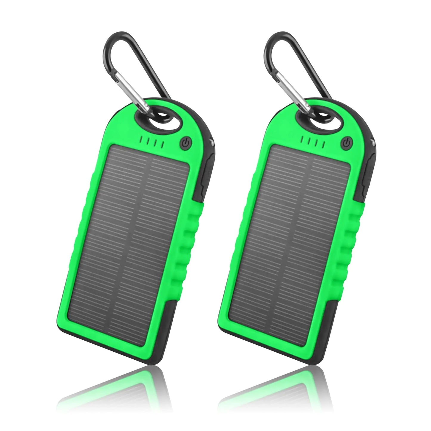 5000mAh Solar Power Bank Phone Charger (2-Pack) - close-up | Tech Advancements