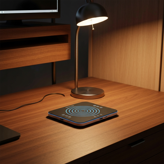Magnetic Wireless Charging Pad - Slim Desktop 3-in-1