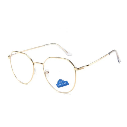 Polygon Metal Anti Blue Light Blocking Glasses - close-up | Tech Advancements