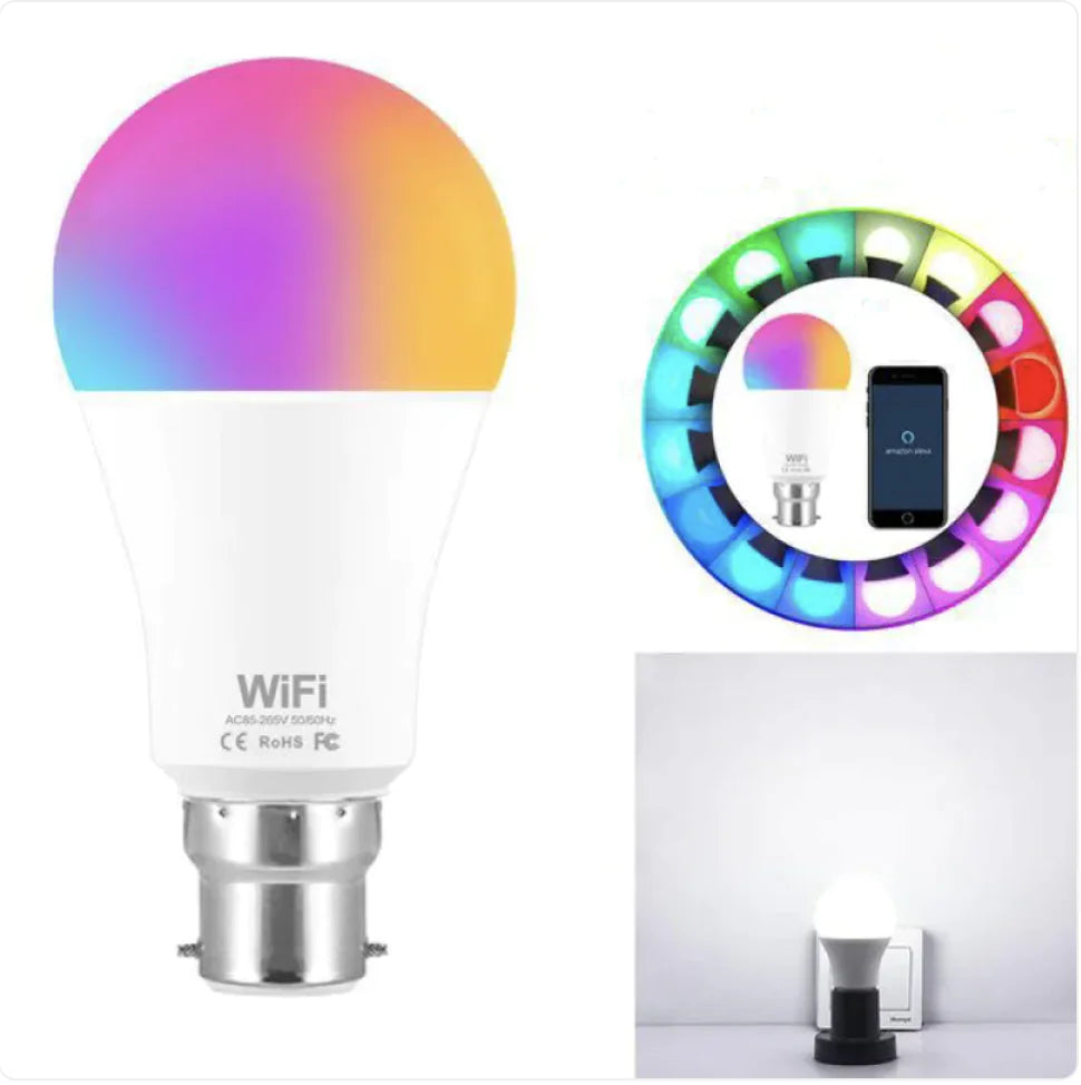 15W WiFi Smart RGB LED Light Bulb - close-up | Tech Advancements