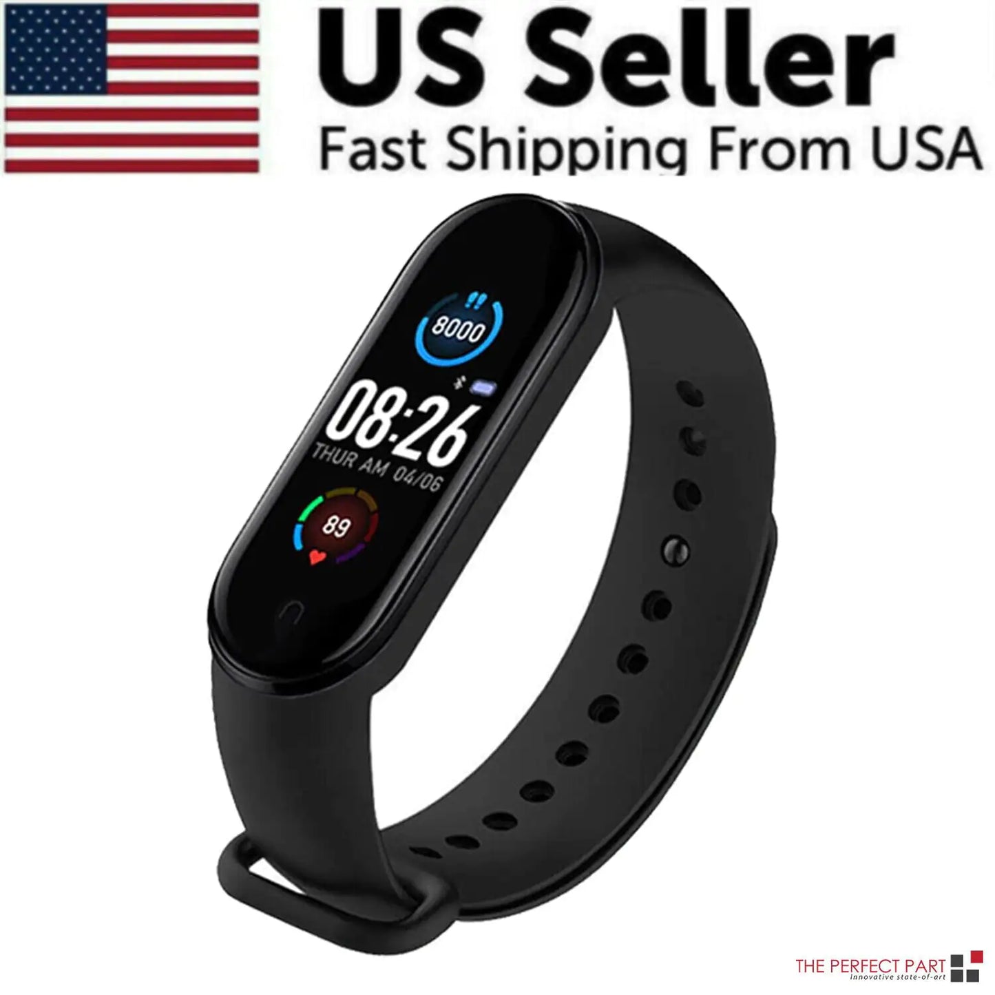 M4 Fitness Tracker Band - Heart Rate & Activity Monitor - side view | Tech Advancements