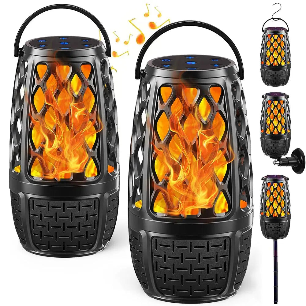 Flame Bluetooth Speaker - Portable & Atmospheric - side view | Tech Advancements