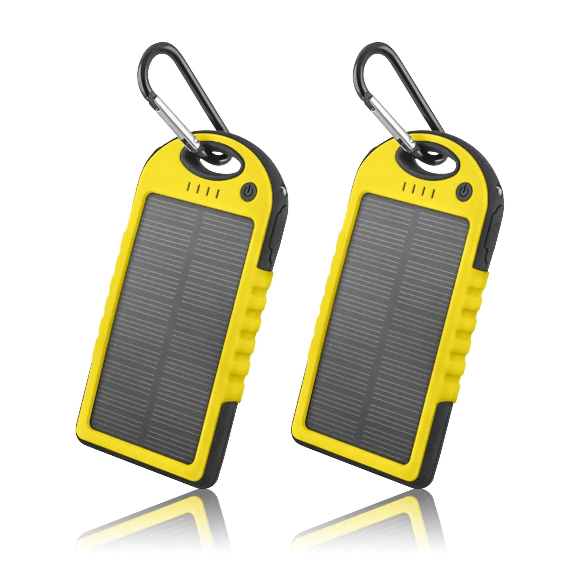 5000mAh Solar Power Bank Phone Charger (2-Pack) - side view | Tech Advancements