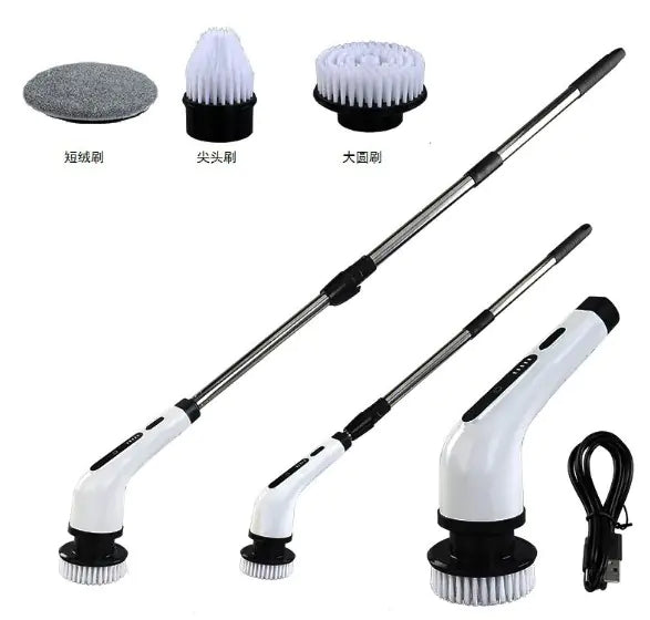 Waterproof Electric Cleaning Brush - Power Scrubber for Home Cleaning - side view | Tech Advancements