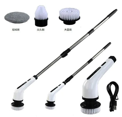 Waterproof Electric Cleaning Brush - Power Scrubber for Home Cleaning - side view | Tech Advancements