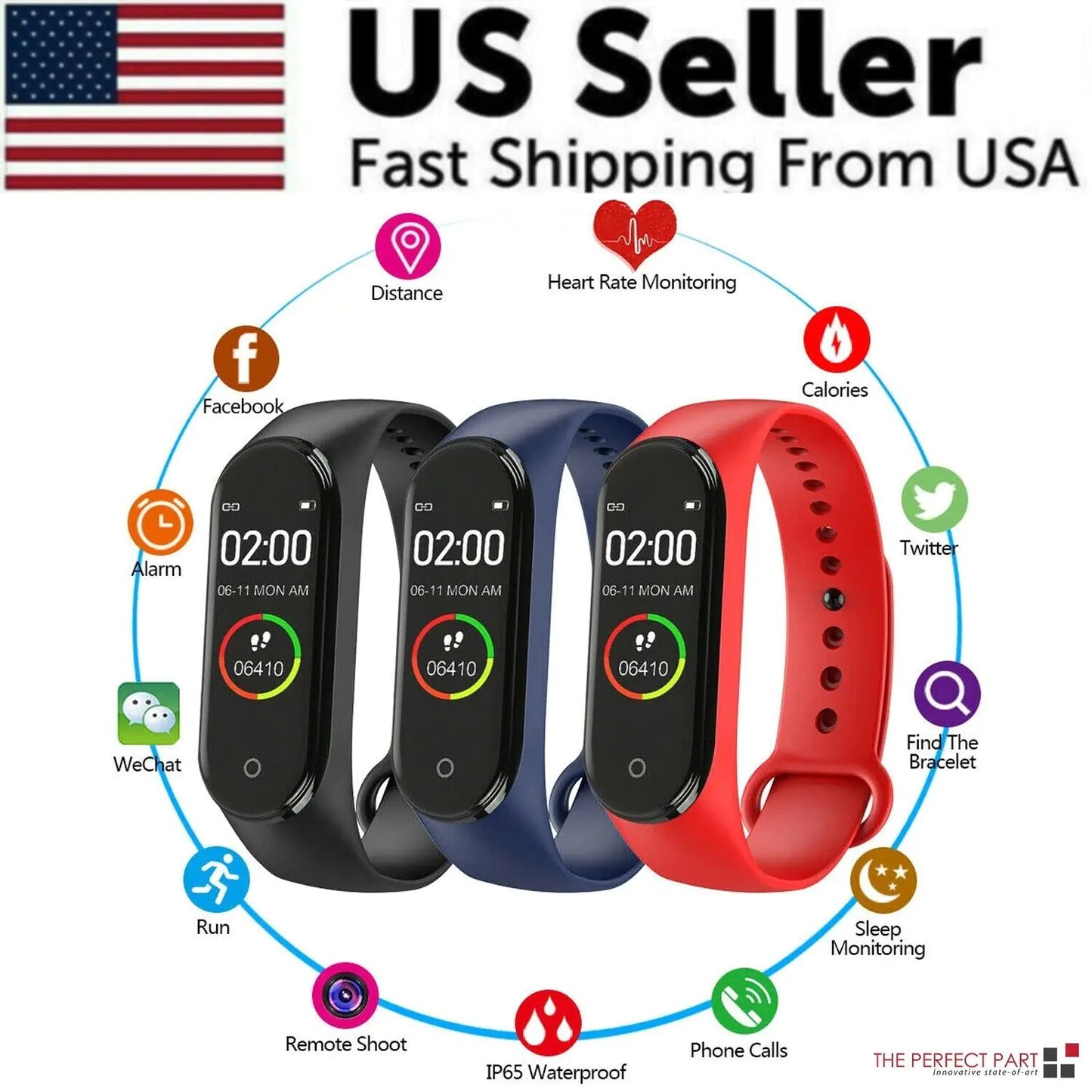 M4 Fitness Tracker Band - Heart Rate & Activity Monitor - close-up | Tech Advancements