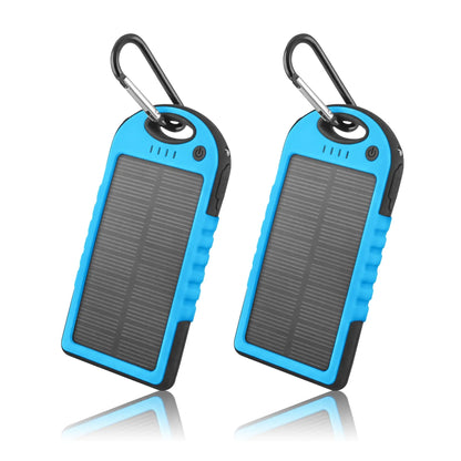 5000mAh Solar Power Bank Phone Charger (2-Pack) - close-up | Tech Advancements