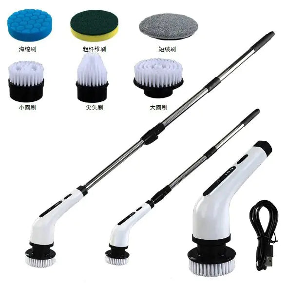 Waterproof Electric Cleaning Brush - Power Scrubber for Home Cleaning - detailed view | Tech Advancements