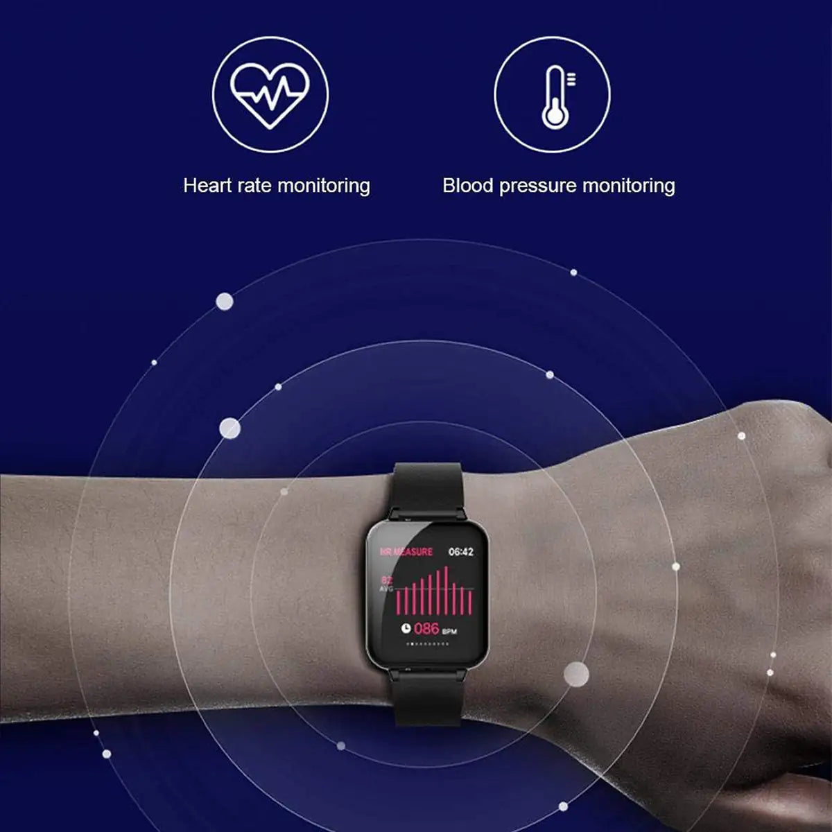 Smart Fit Total Wellness & Sports Activity Watch - Fitness Tracker & Health Monitor - close-up | Tech Advancements