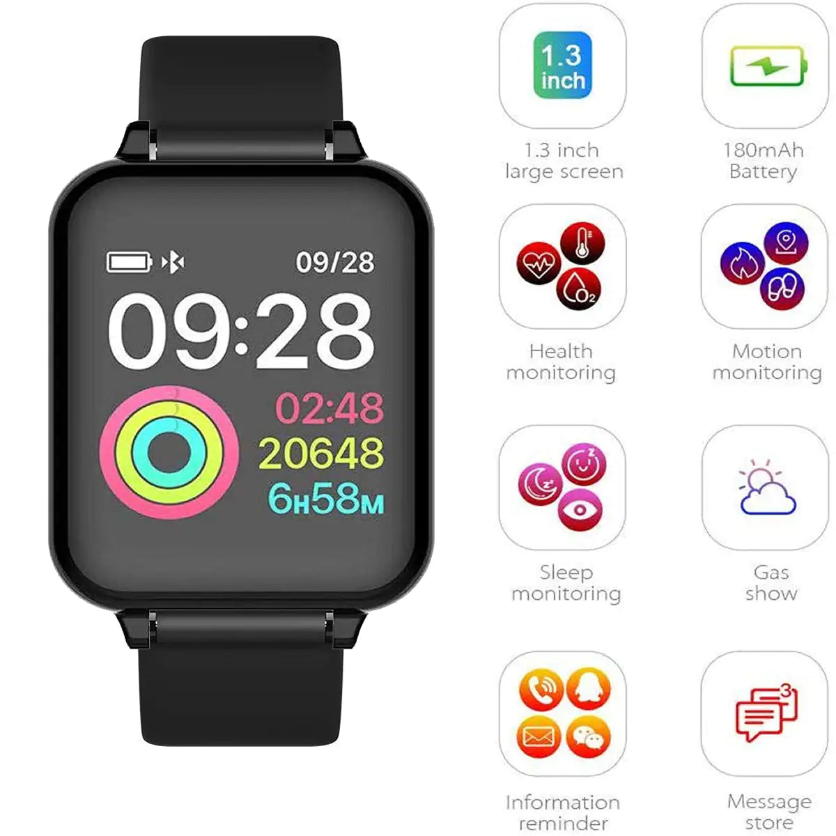 Smart Fit Total Wellness & Sports Activity Watch - Fitness Tracker & Health Monitor - in use | Tech Advancements