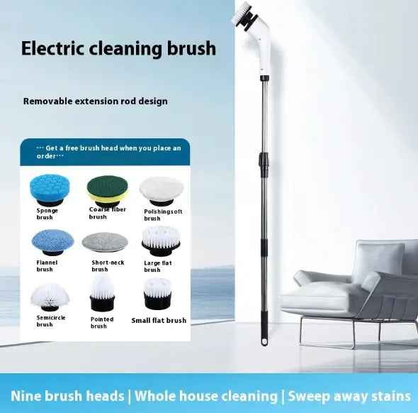 Waterproof Electric Cleaning Brush - Power Scrubber for Home Cleaning - close-up | Tech Advancements