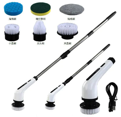 Waterproof Electric Cleaning Brush - Power Scrubber for Home Cleaning - close-up | Tech Advancements