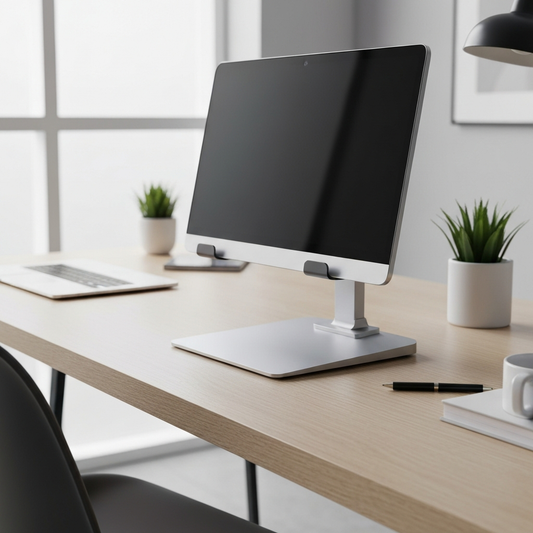 Ergonomic Laptop Stand - Adjustable Height Aluminum Riser | Tech Advancements Australia