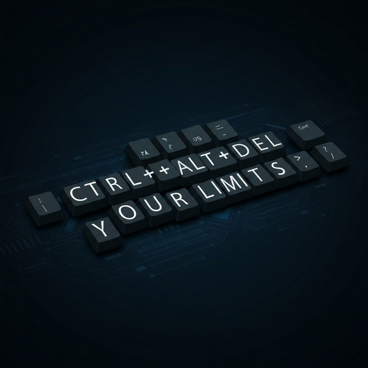 "Ctrl+Alt+Delete Your Limits" Tech Motivational Poster — 18×24