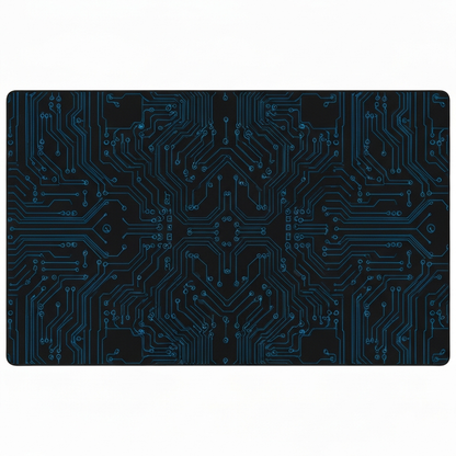 Extended Gaming Desk Mat — "Dark Circuit Board" Pattern (31.5×15.7″)