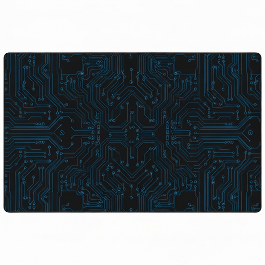 Extended Gaming Desk Mat — "Dark Circuit Board" Pattern (31.5×15.7″)
