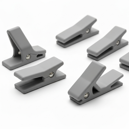 Cable Management Clips - Adhesive Desktop Organizer (10-Pack) - detail close-up photo