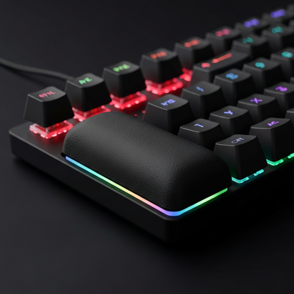 Ergonomic Wrist Rest for Keyboard - Memory Foam - detail close-up photo