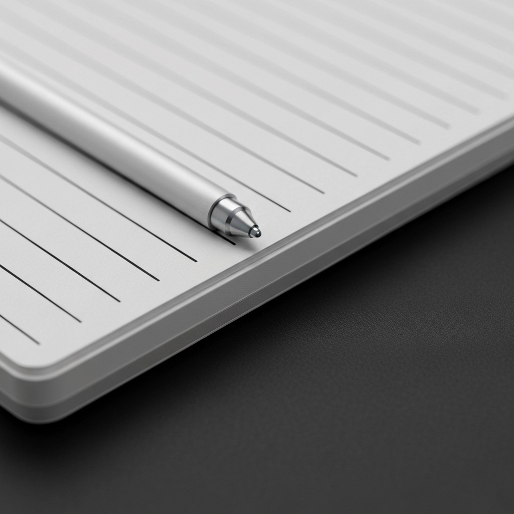 Portable Whiteboard - Dry Erase Desktop Notepad A4 - detail close-up photo