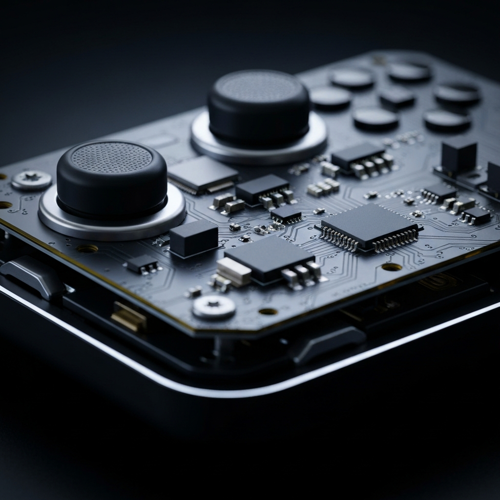 Mobile Game Controller - Bluetooth Gamepad for iPhone & Android - detail close-up photo
