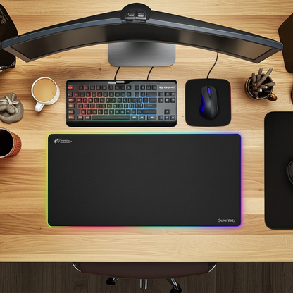 Symphony RGB Luminous Mouse Pad - lifestyle product photo