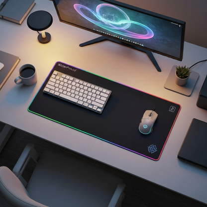 Gamer LED Mouse Pad Waterproof - lifestyle product photo