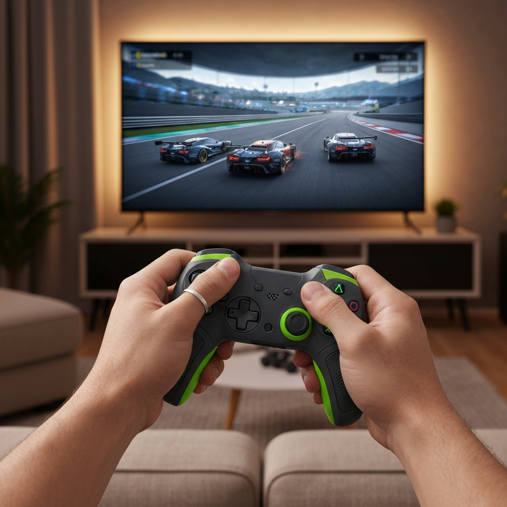 Gaming Controller Grip Covers - Anti-Slip Silicone (Pair) - lifestyle product photo