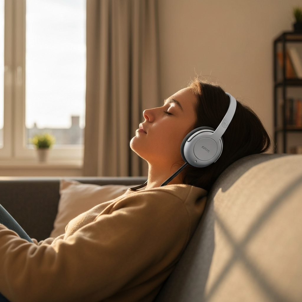 Hear Everything Around You — Open-Ear Bone Conduction Headphones - lifestyle product photo