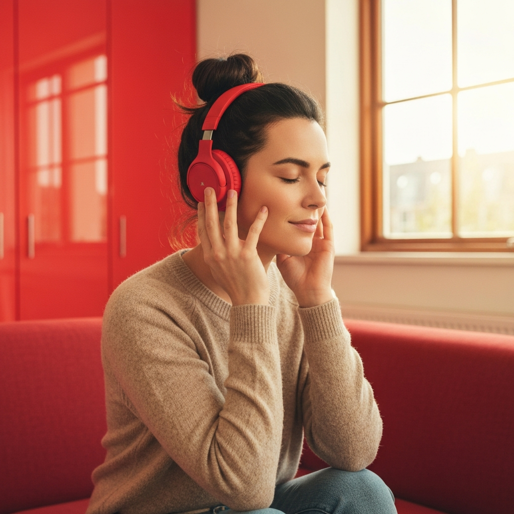 Over-Ear Wireless Headphones with 60H Playtime & Deep Bass - lifestyle product photo