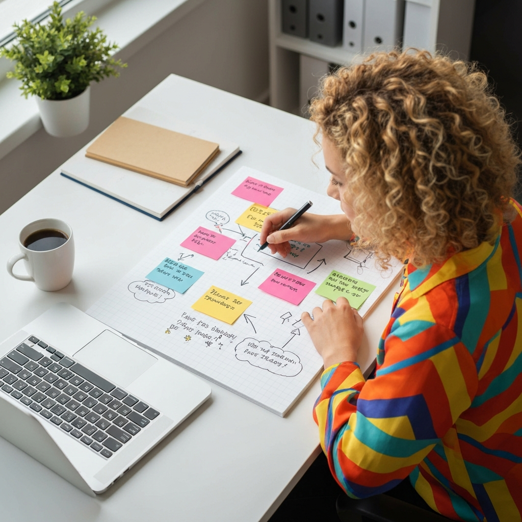 Portable Whiteboard - Dry Erase Desktop Notepad A4 - lifestyle product photo