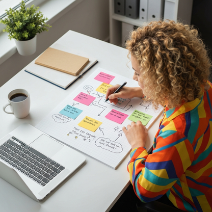 Portable Whiteboard - Dry Erase Desktop Notepad A4 - lifestyle product photo