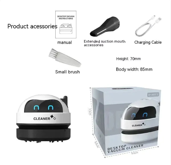 USB Electric Desktop Cleaner - Mini Vacuum for Keyboard & Office - detailed view | Tech Advancements