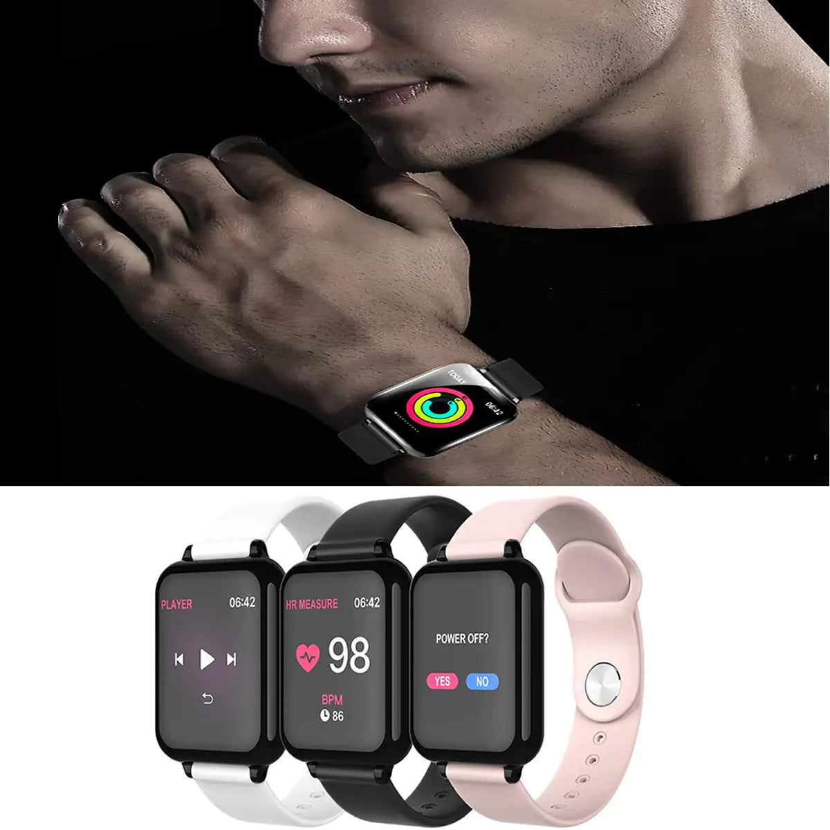 Smart Fit Total Wellness & Sports Activity Watch - Fitness Tracker & Health Monitor - detailed view | Tech Advancements