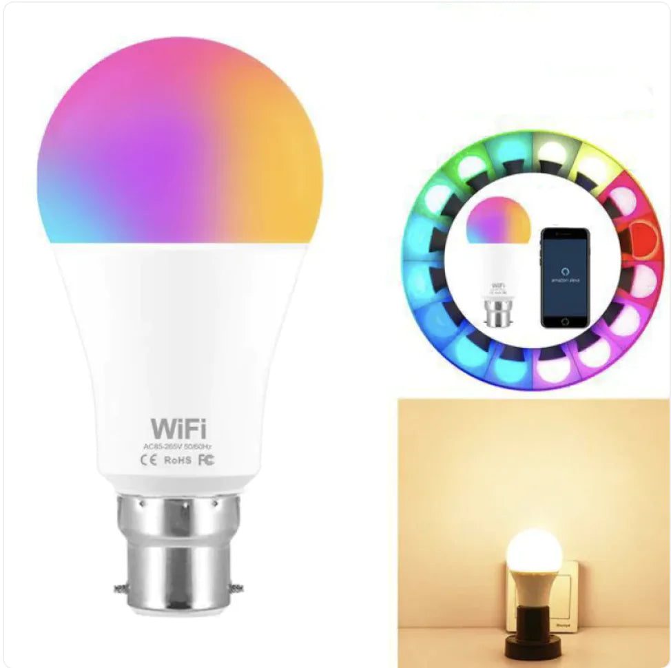 15W WiFi Smart RGB LED Light Bulb - close-up | Tech Advancements