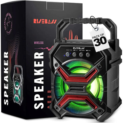 Portable Wireless Bluetooth Speaker with TWS - Rechargeable, LED Lights & Stereo Sound - in use | Tech Advancements