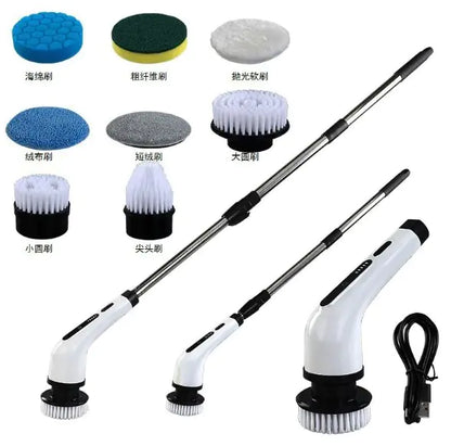 Waterproof Electric Cleaning Brush - Power Scrubber for Home Cleaning - close-up | Tech Advancements