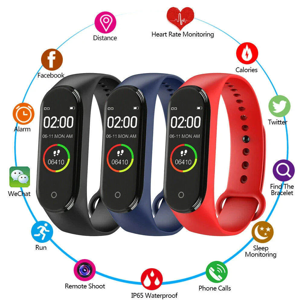 M4 Fitness Tracker Band - Heart Rate & Activity Monitor - close-up | Tech Advancements